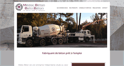 Desktop Screenshot of medoc-beton.com